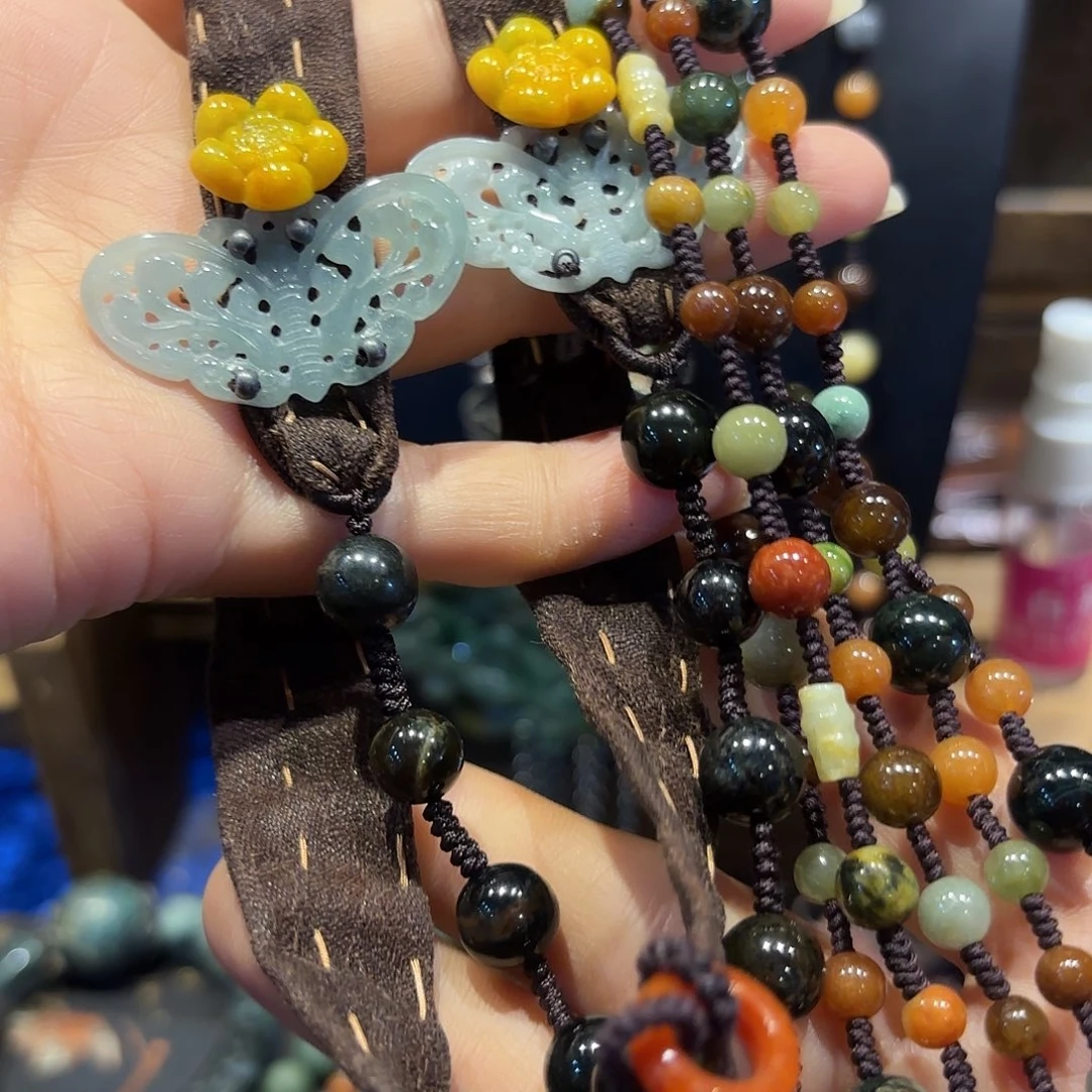 翡翠未镶嵌颈饰原创^_^