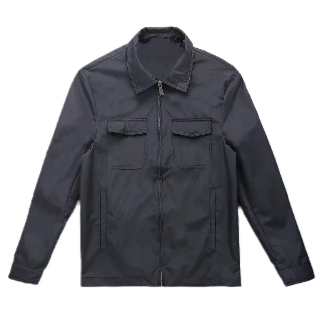 三狮玫瑰/男士商务休闲行政翻领夹克防风防泼水