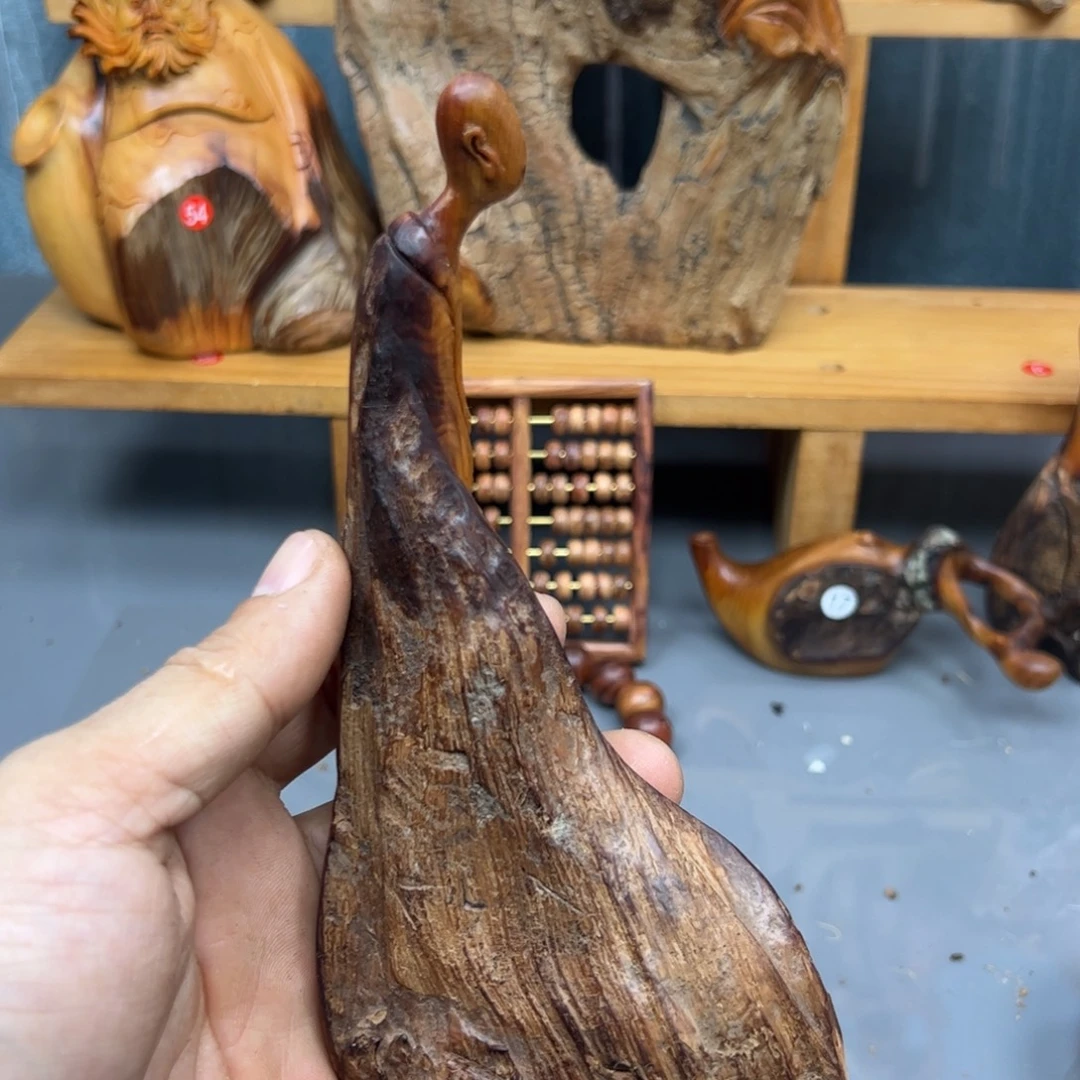 月***泉木崖柏木摆件手把件，