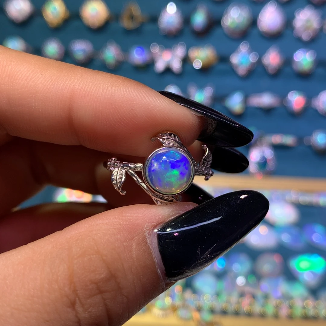 欧泊银S925镶嵌戒指款