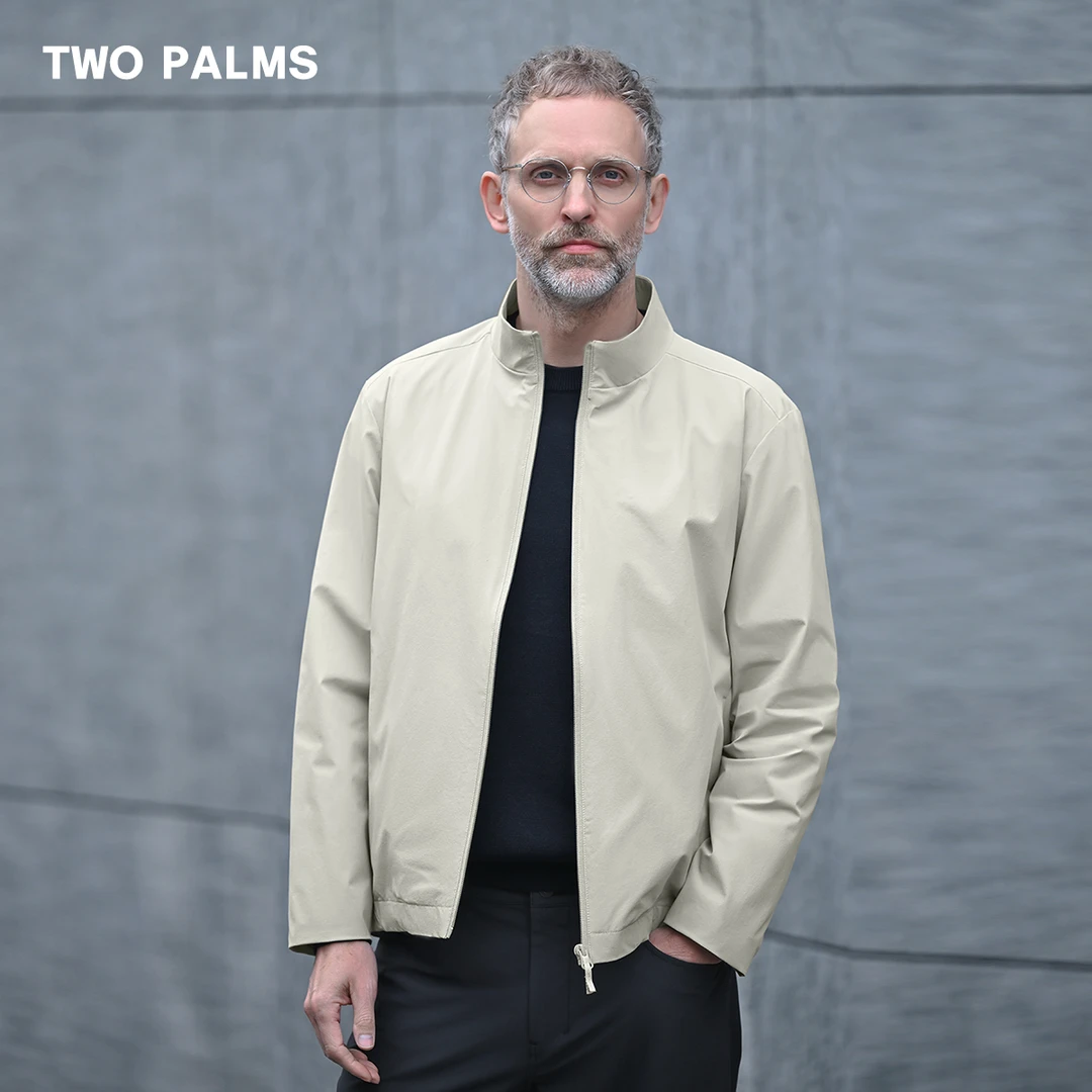 TWO PALMS 日企CORDURA透气耐磨 软壳立领夹克男士行政商务外套