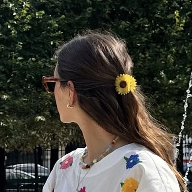 韩国 金标家向日葵半抓发夹