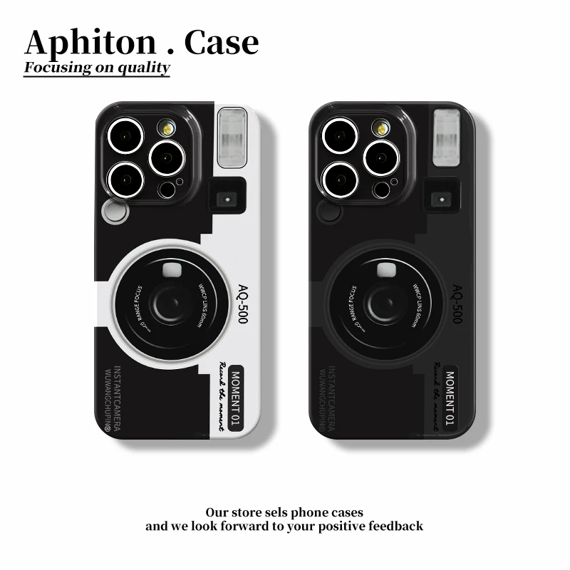 Lucky复古数码相机适用苹果16/15pro菲林手机壳华为vivo小米oppo