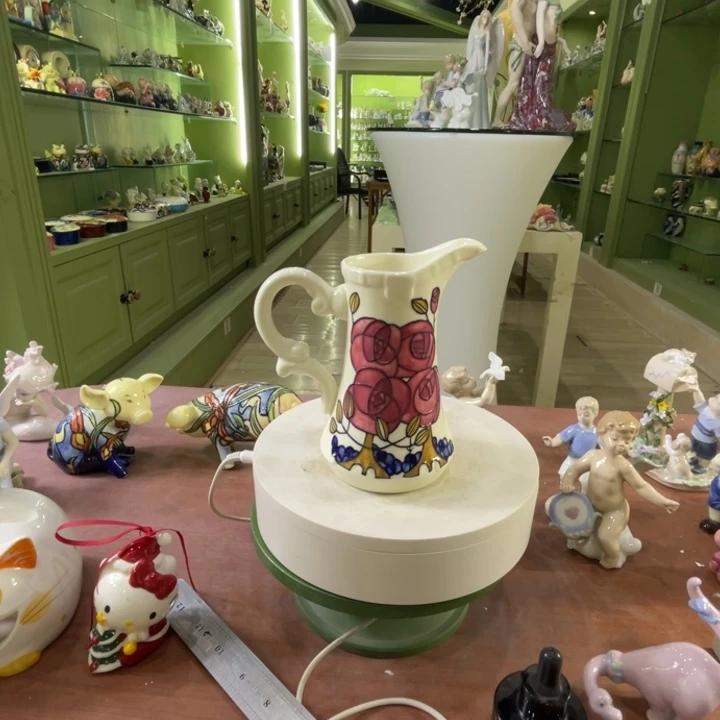 陶瓷15cm珐琅彩水壶一个