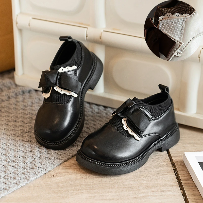 女宝宝鞋子2025春秋季新款乐福单鞋女小童公主鞋儿防滑软底小皮鞋