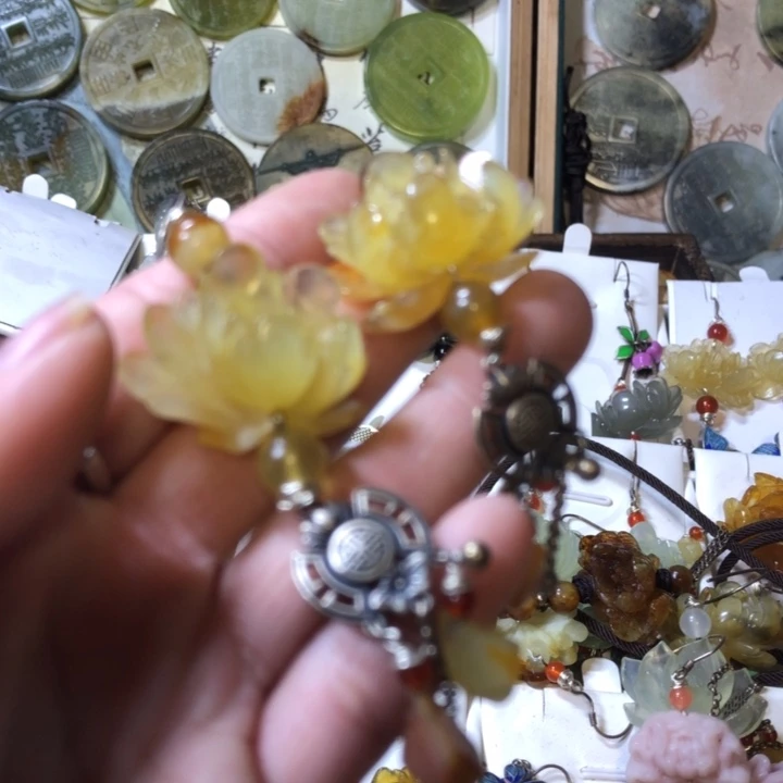 岫玉岫玉耳环未镶嵌