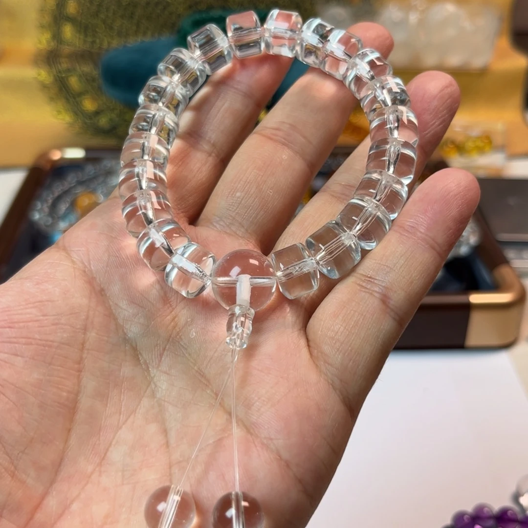 【闪购商品】水晶手链未镶嵌车轮珠手持