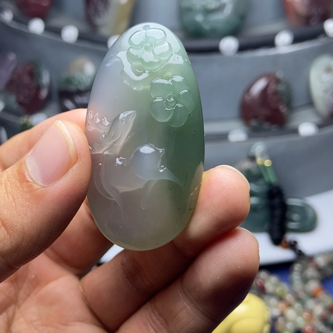 影***诺玛瑙/玉髓未镶嵌颈饰