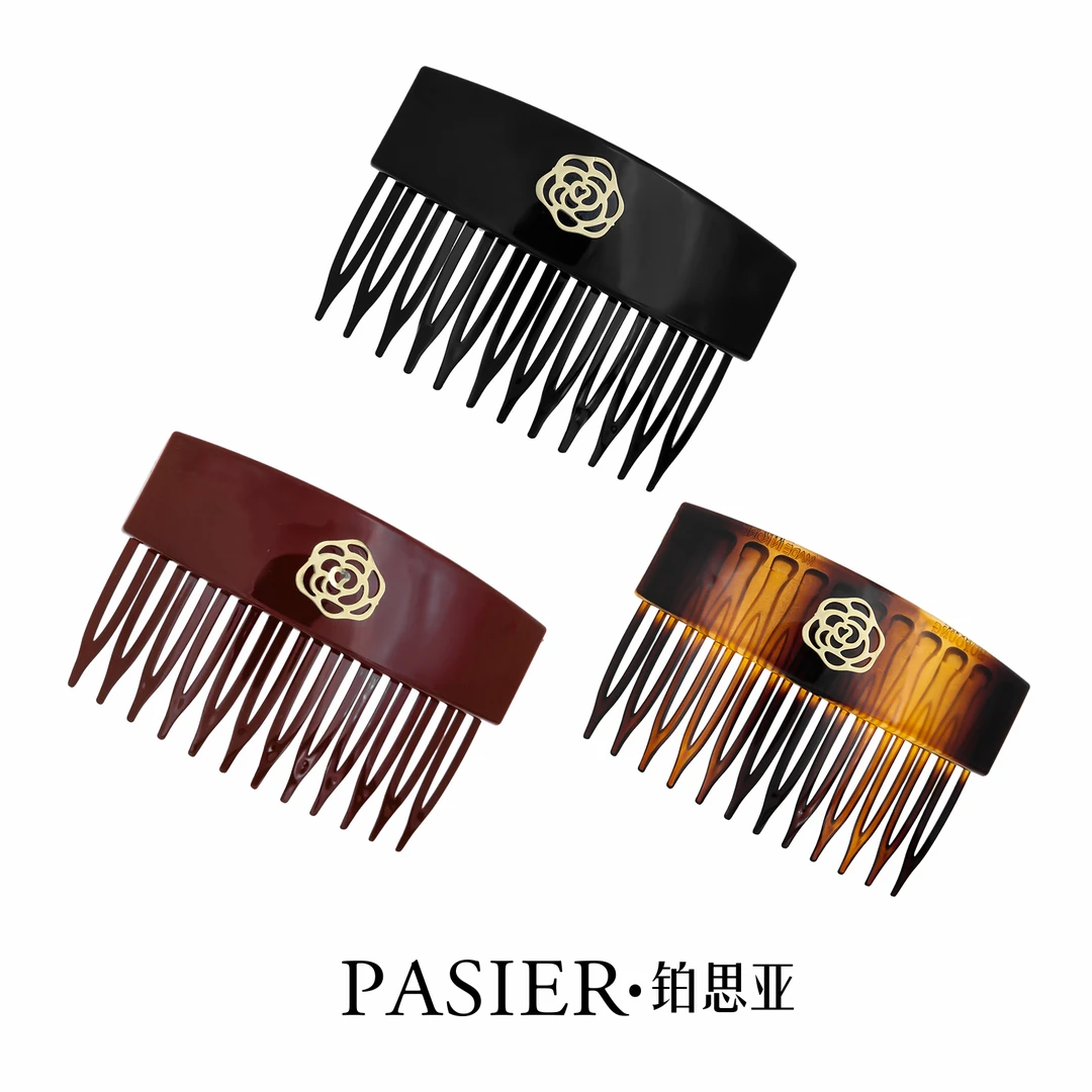 铂思亚 山茶花插梳 韩版百搭插梳 思思专属 CC1211