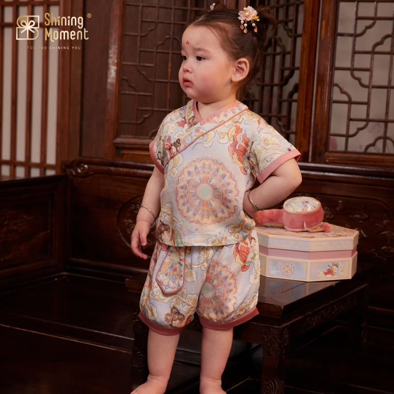 【达人专属】婴幼儿衣服夏季新款连体衣分体套装敦煌古风爬服裙子