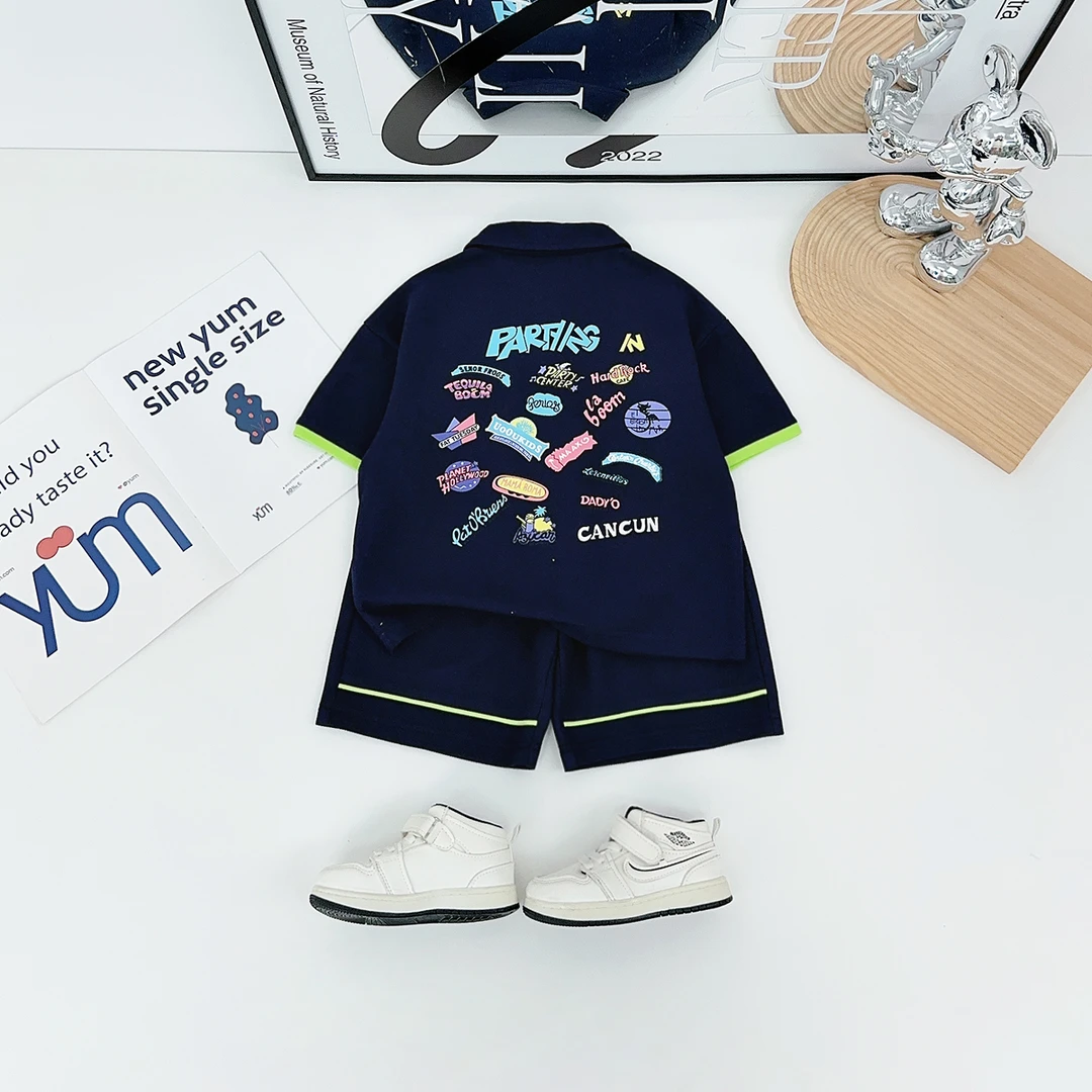 儿童夏装套装夏季2025夏新款男童短袖两件套 WGZ178 悠悠童话童装