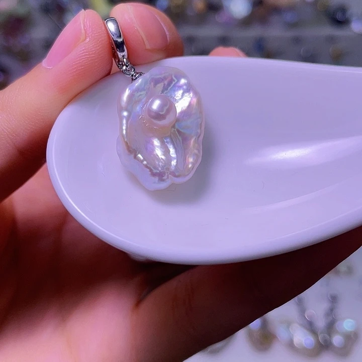 合金淡水珍珠颈饰21