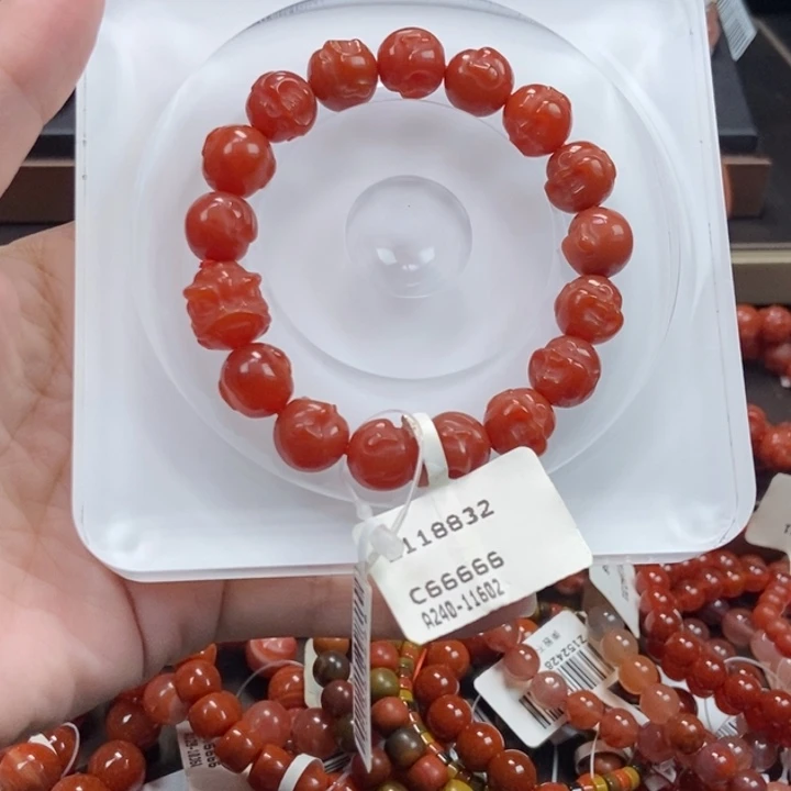 玛瑙/玉髓合金手链11m