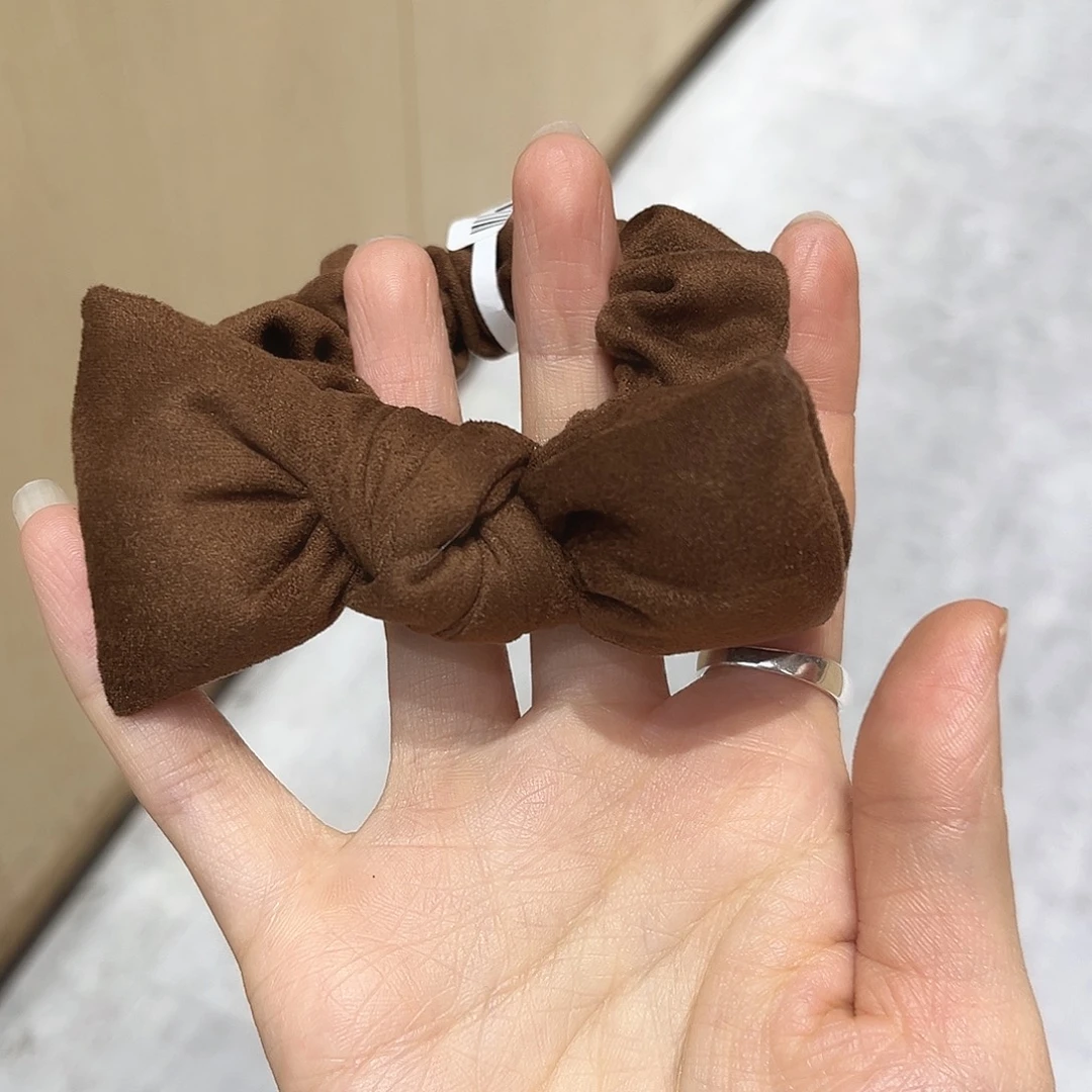 非金属布艺咖色面包蝴蝶结小肠