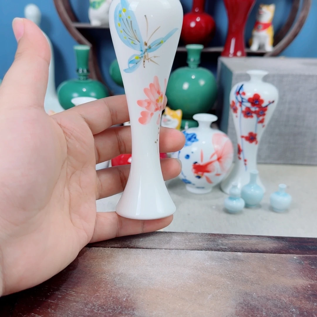 陶瓷手工小花器摆件