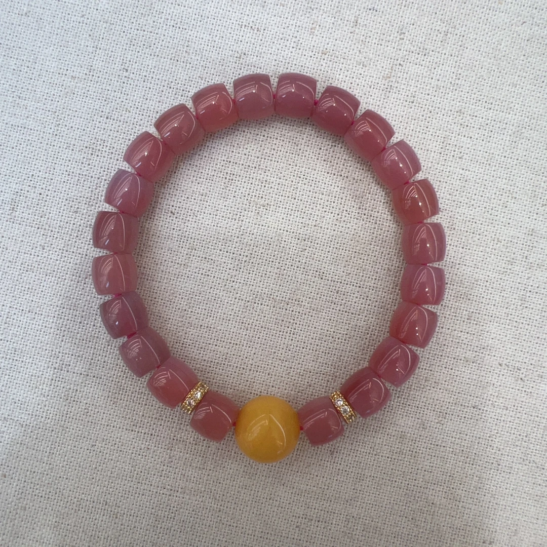 非金属仿水晶手链 0895 时尚百搭女士7-8mm手串