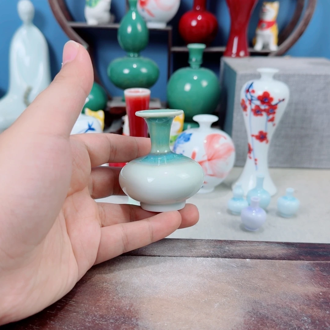 陶瓷手工小花器摆件