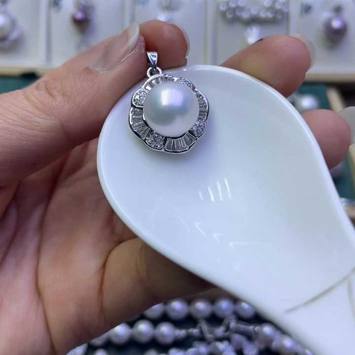 淡水珍珠吊坠(不含链)合金