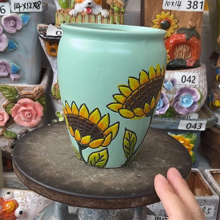 粗陶材质多肉花盆