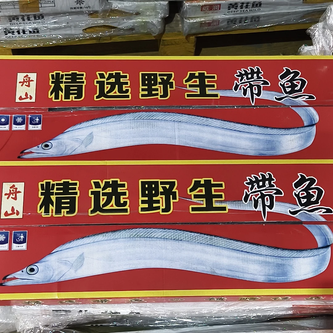 （净重8斤）舟山小眼油刀鱼精品大刀一箱16条左右礼盒E