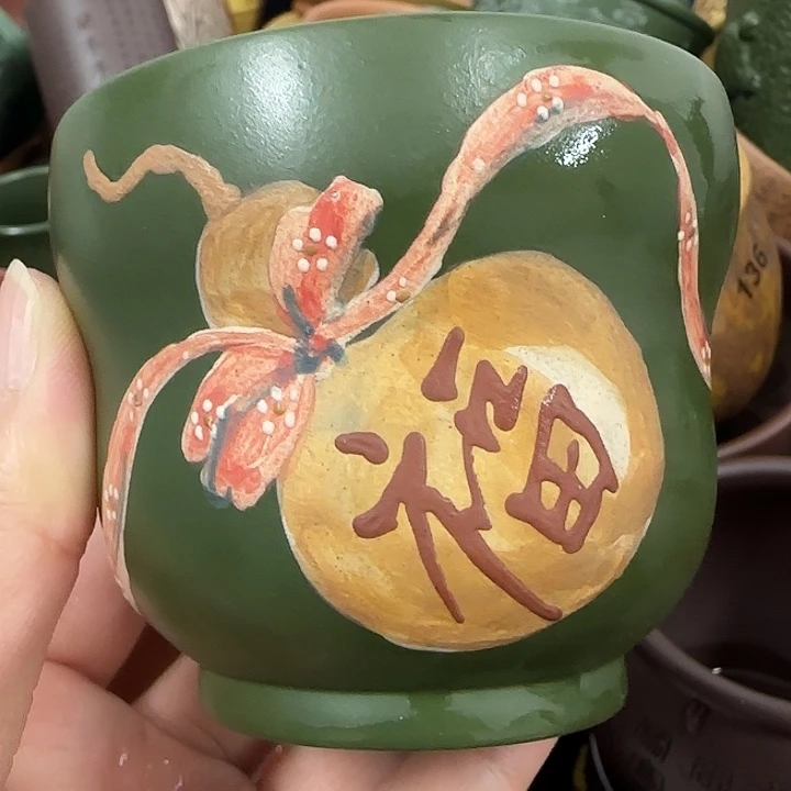 紫砂茶杯紫砂主人杯大放漏