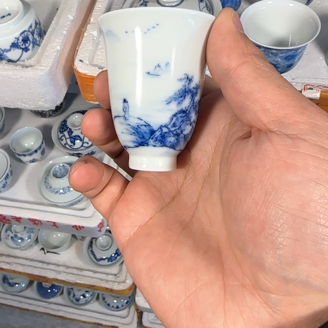 中**脉杯景德镇景德镇手工茶具