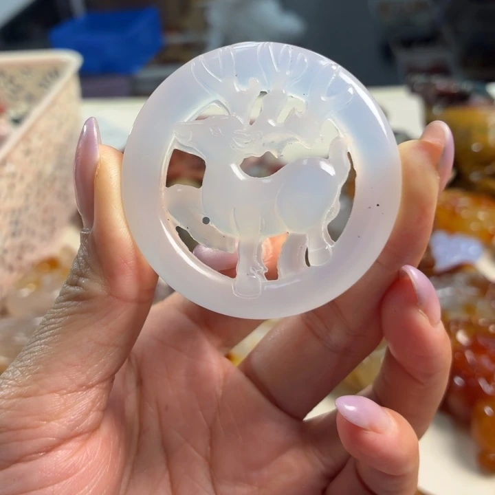 玛瑙/玉髓未镶嵌吊坠(不含链)