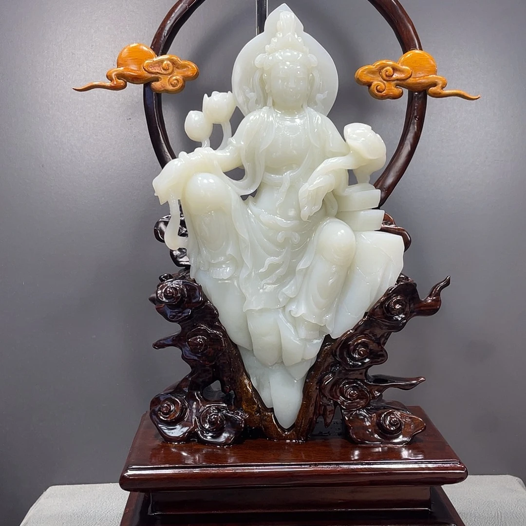 和田玉未镶嵌摆件