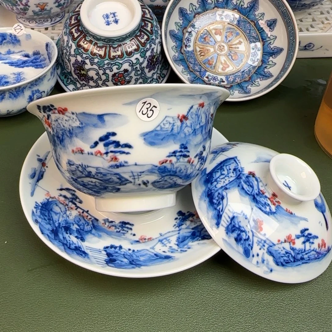 彦祖纯手工手绘茶具135
