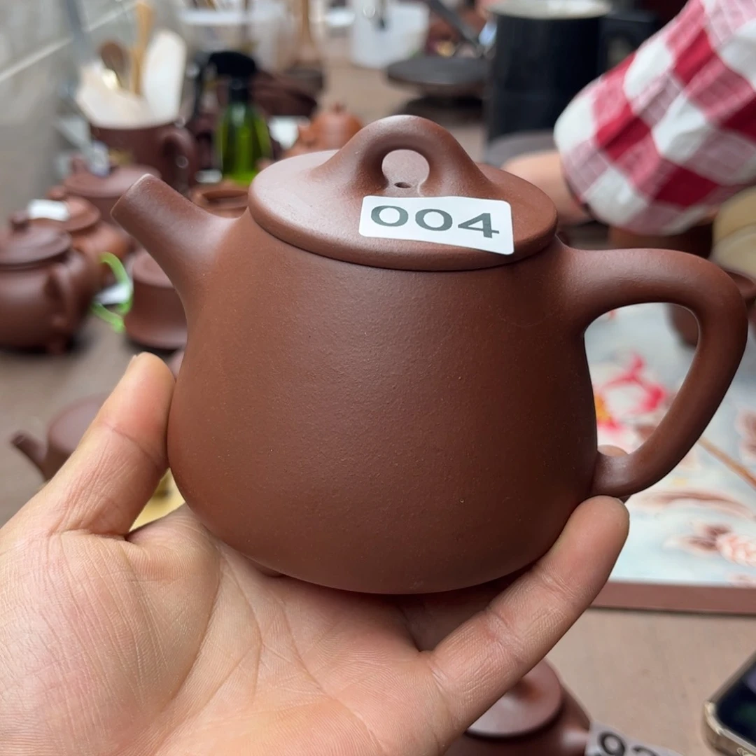 紫砂茶壶紫泥石瓢310左右瑕疵