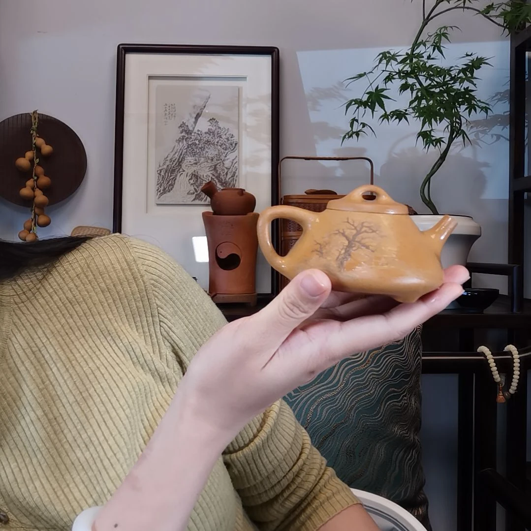 茶壶紫砂?**马子冶石瓢半手工