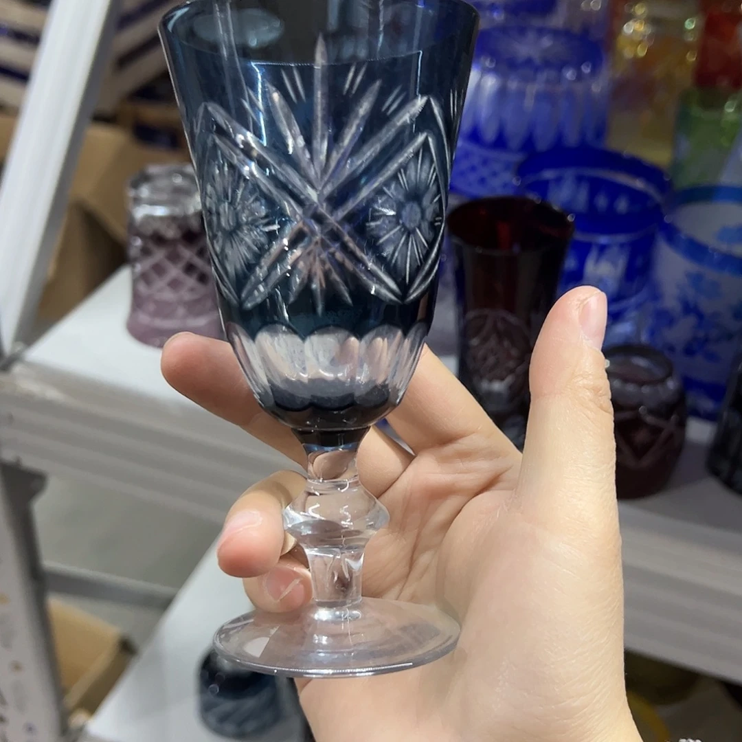 平底款水晶玻璃微瑕一个