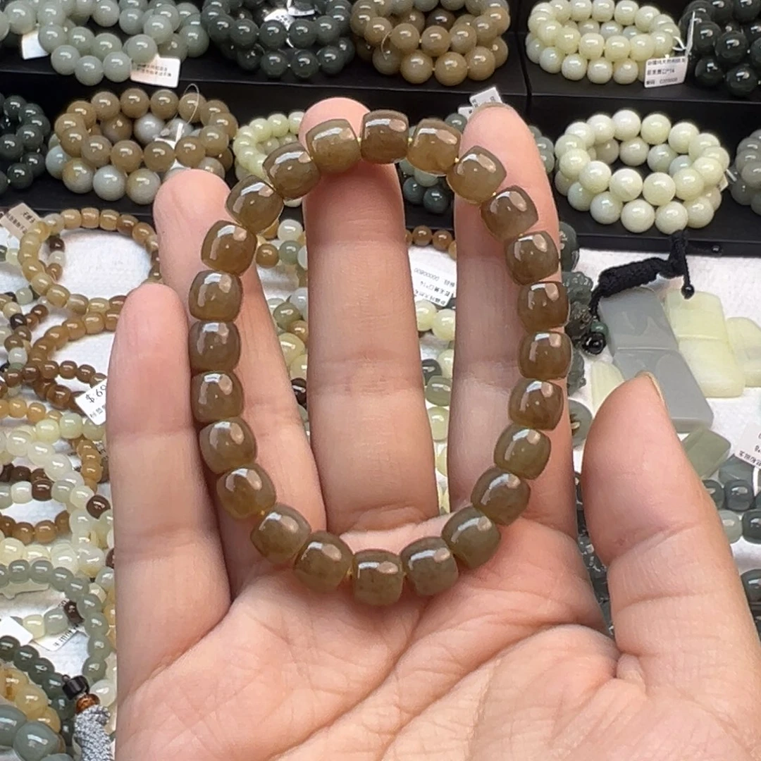 手链未镶嵌和田玉（糖玉）