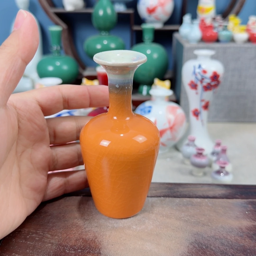 陶瓷手工小花器摆件