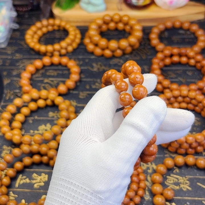 G***L桃核手串10尺寸龙文