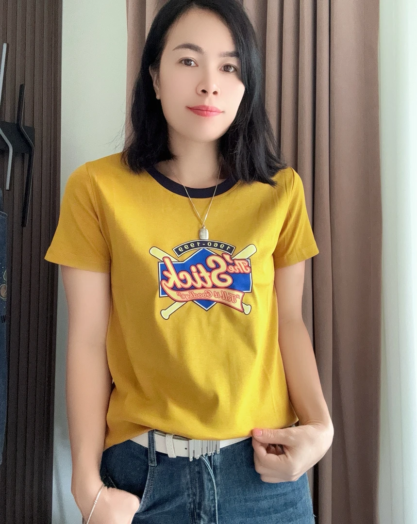 珠珠家夏季拼接时尚常规款女士韩版修身短袖ol条纹透气T恤打底