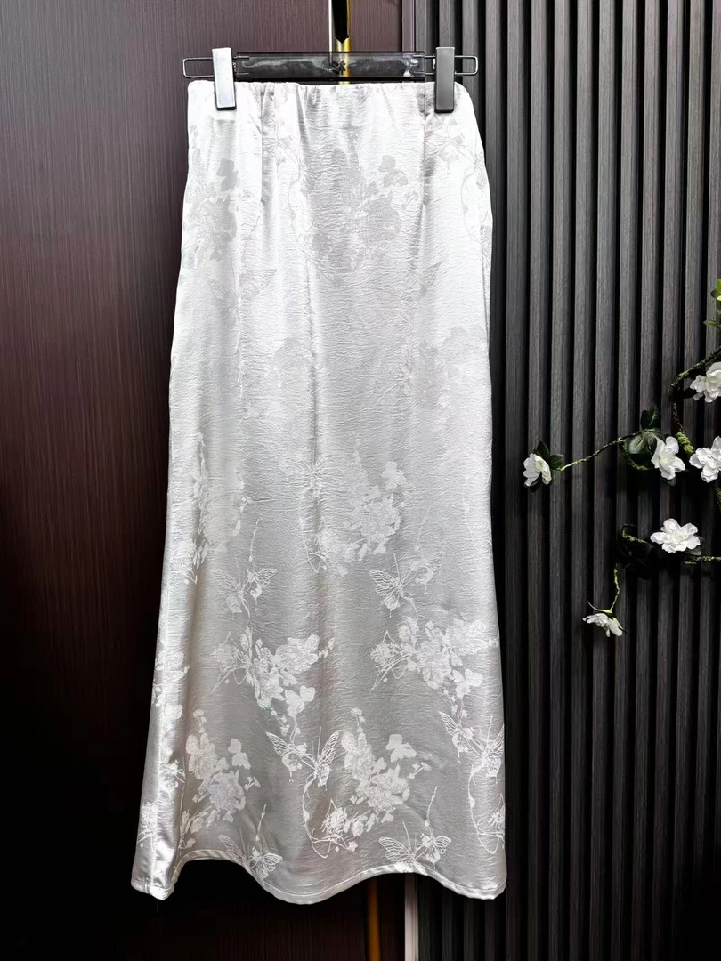 【牵绊-半身裙】香云纱新款气质时尚轻奢高端长款半裙