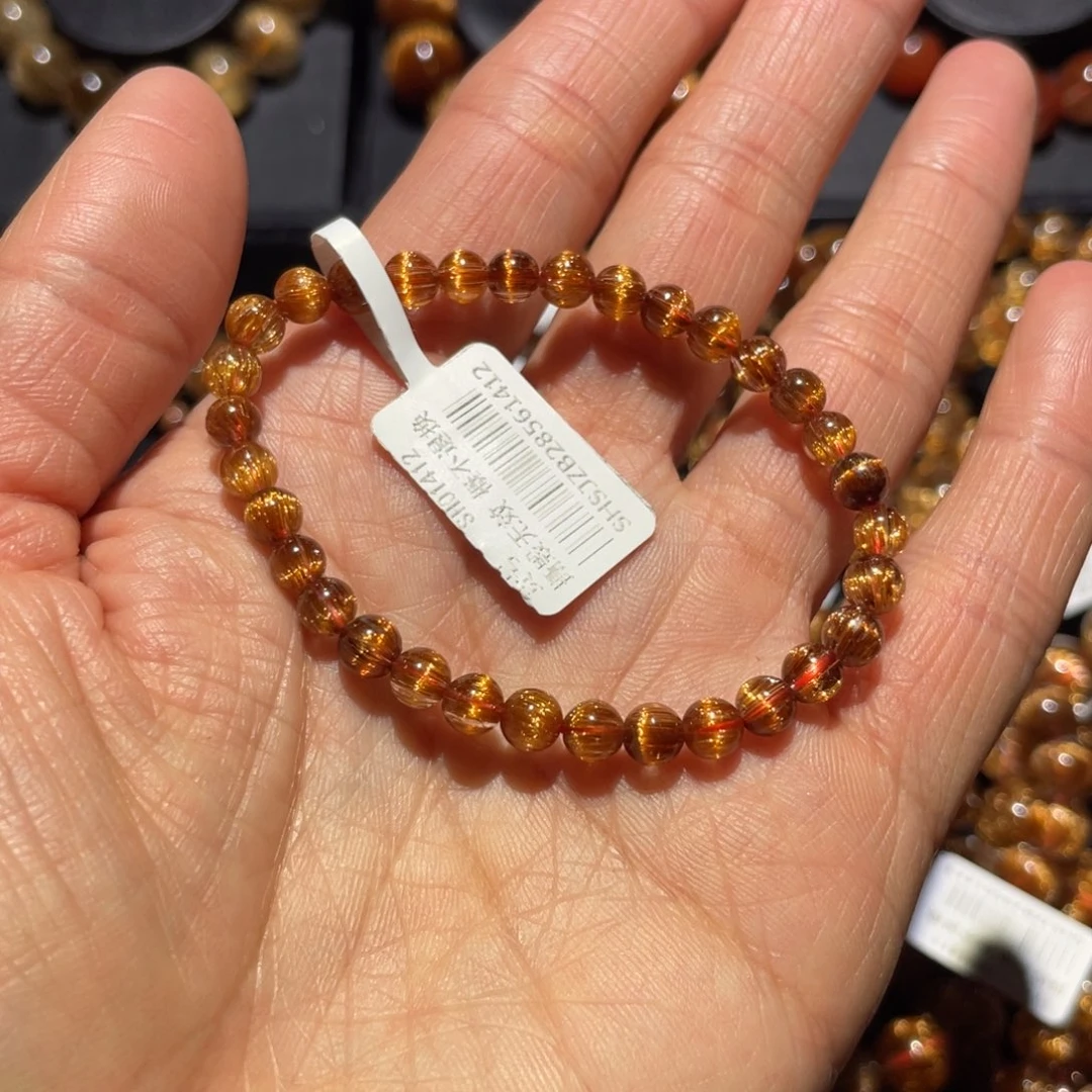 发晶手链未镶嵌铜顺发5mm左右