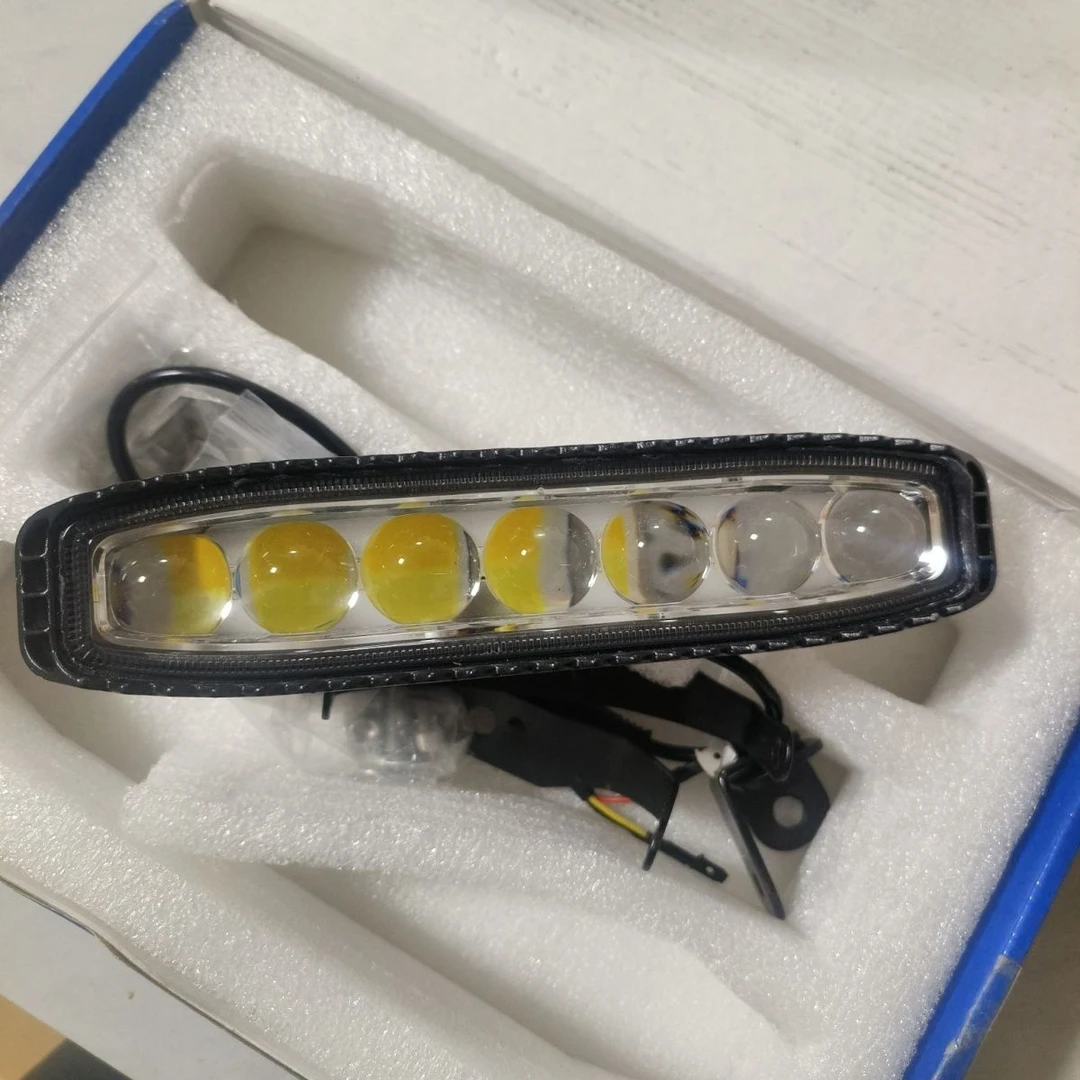 七透镜激光炮汽车led射灯中网超亮远光炮12v24v货车强光改装雾灯