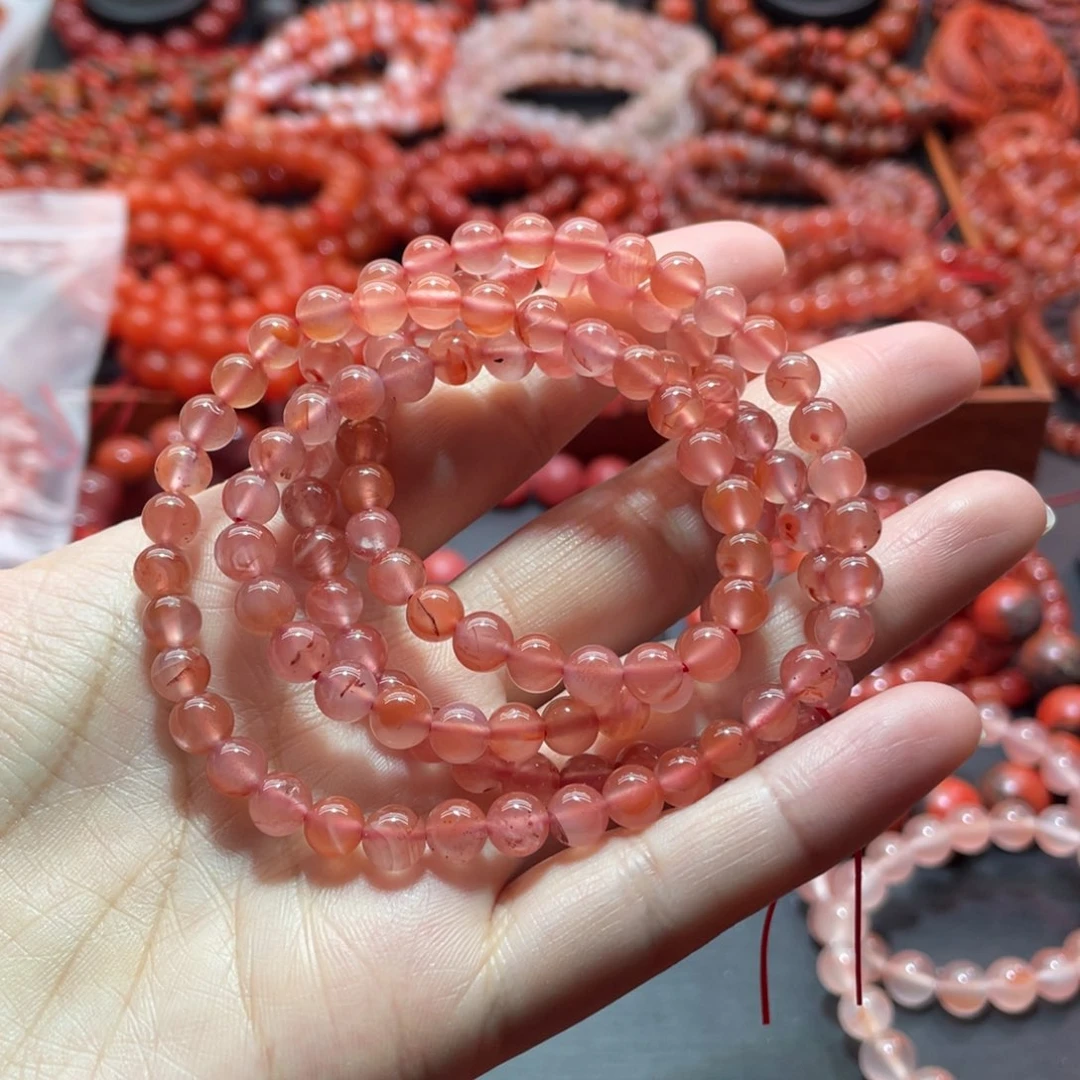 南红玛瑙手链未镶嵌