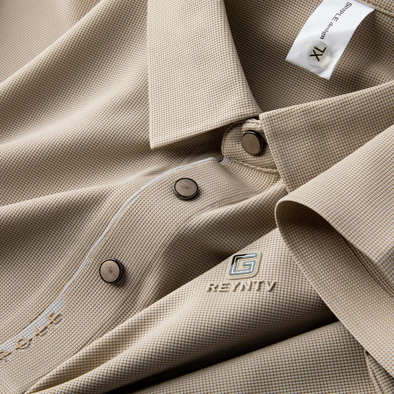 老爷车挺括高级感polo衫2025新款夏季薄款奢华青年男装耐磨透气短