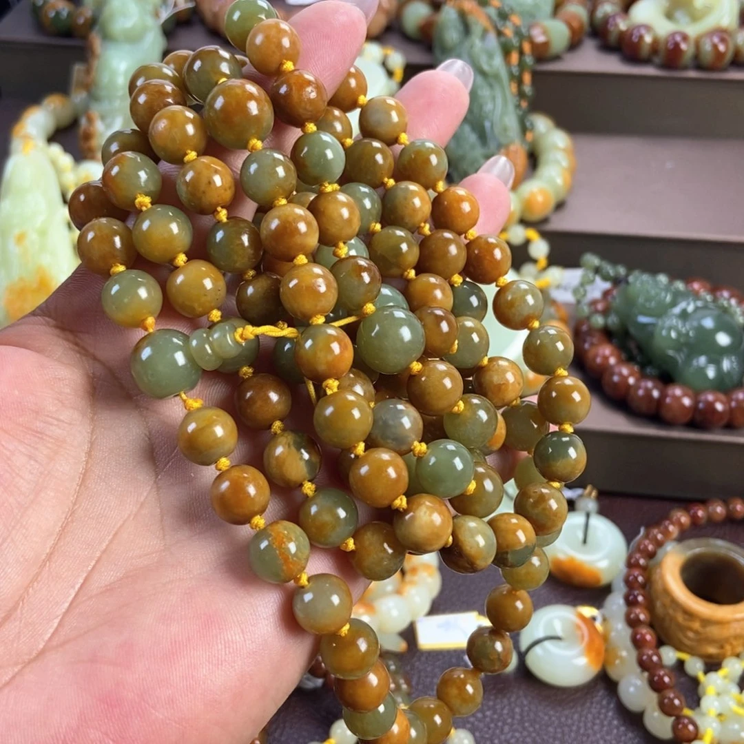 路***叔未镶嵌手链透闪石质玉
