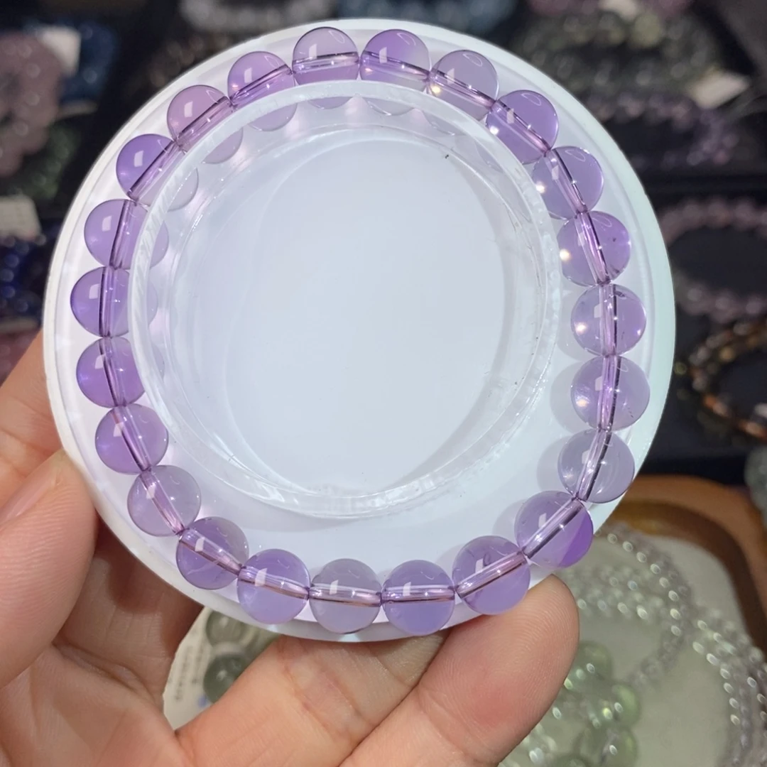 无***师水晶手链未镶嵌巴西紫水8.5mm