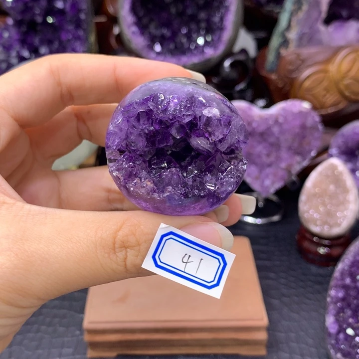 紫晶珠宝半成品未镶嵌