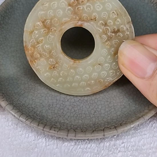 摆件开片瓷器瓷片摆件