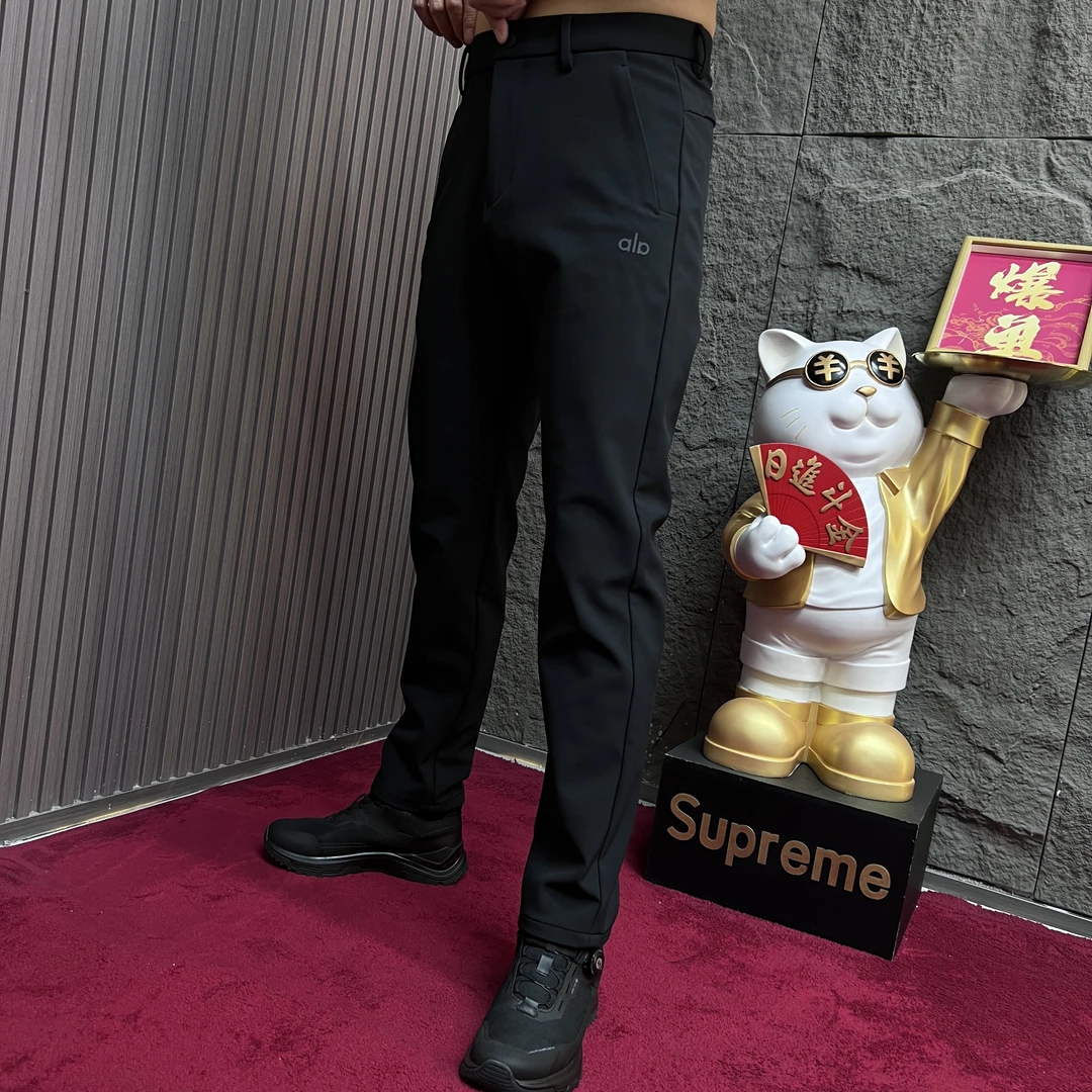 2025-5106冬季直筒裤男标准保暖休闲裤冲锋裤加厚户外裤子