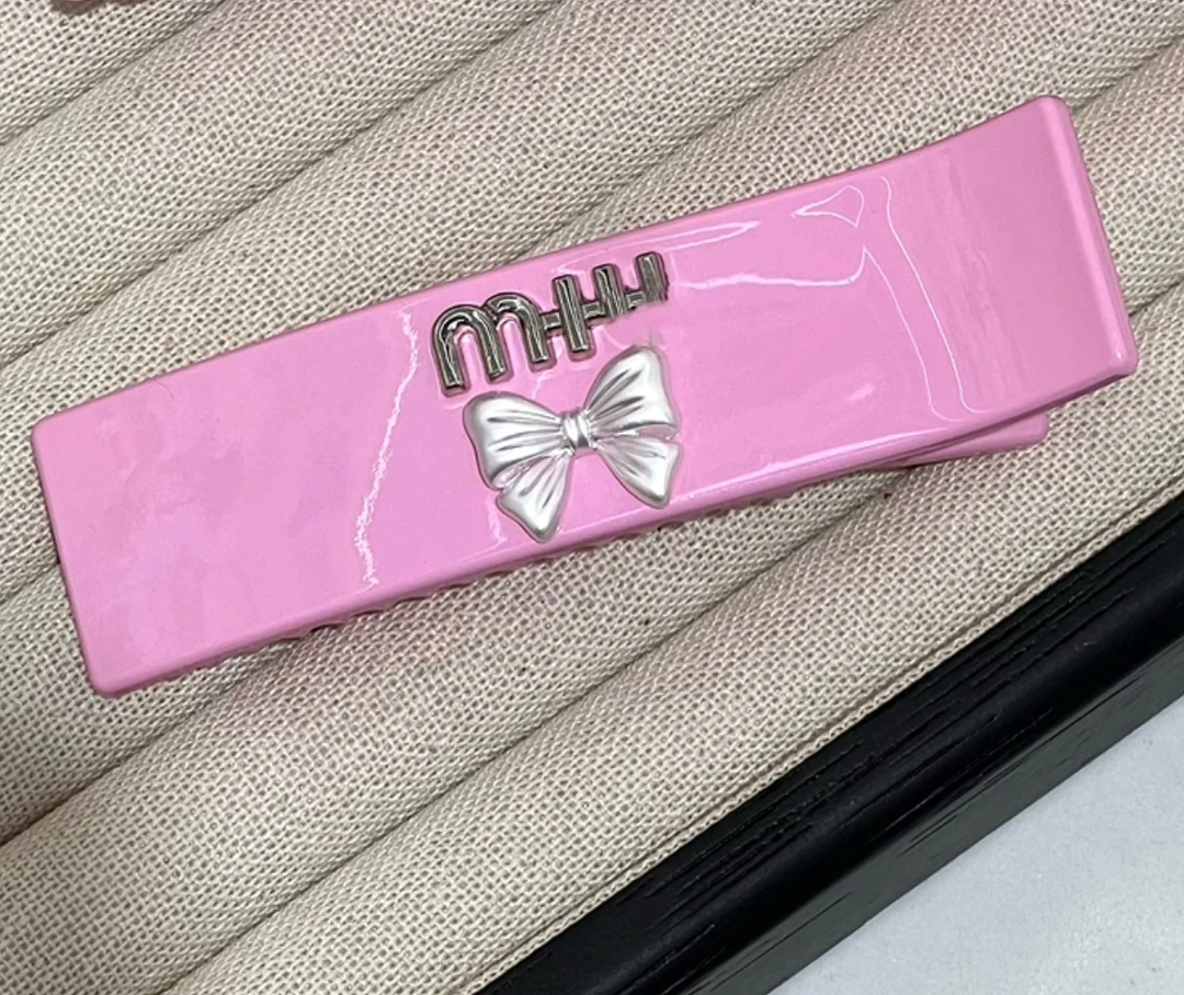 416-15粉色一字夹