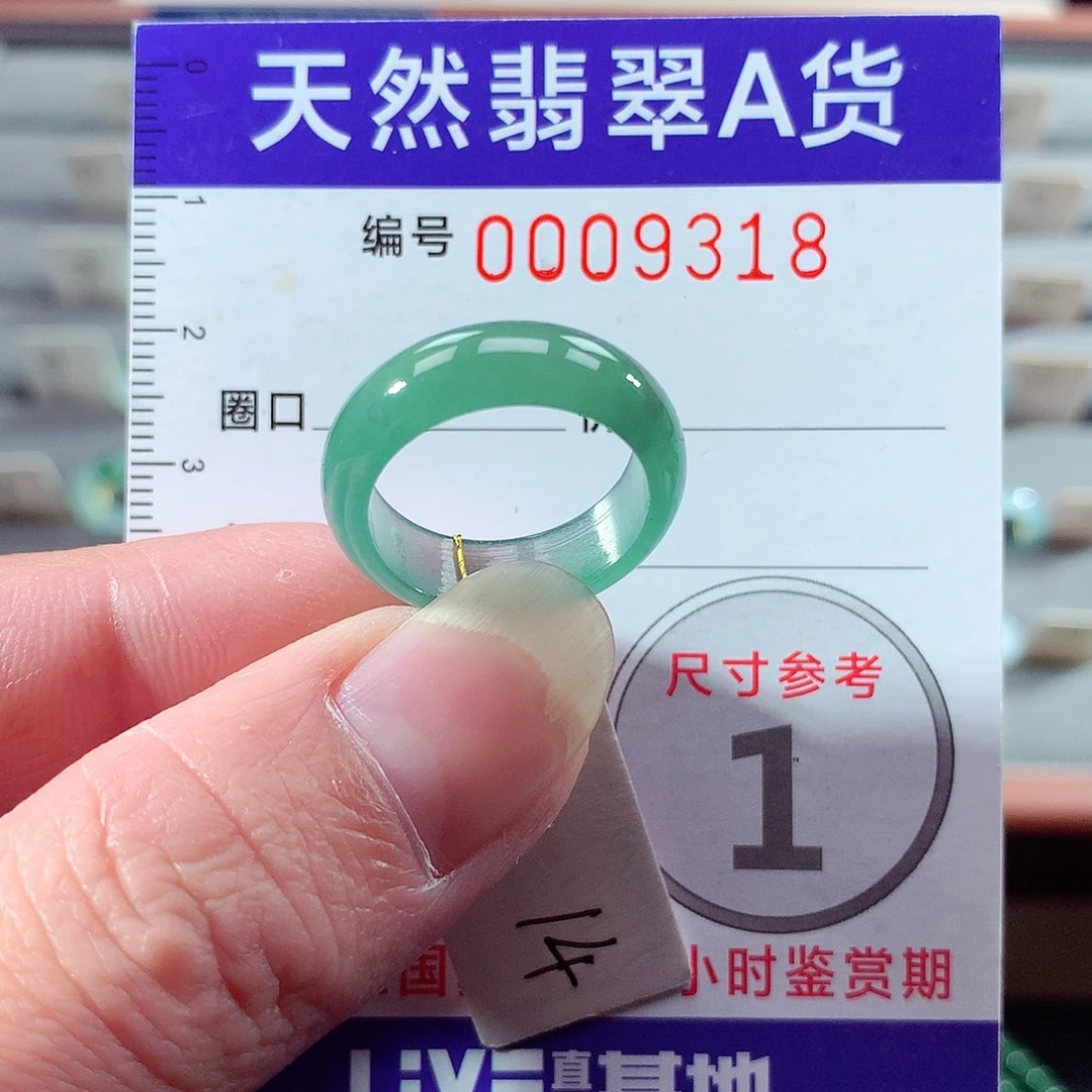 翡翠未镶嵌戒指14号