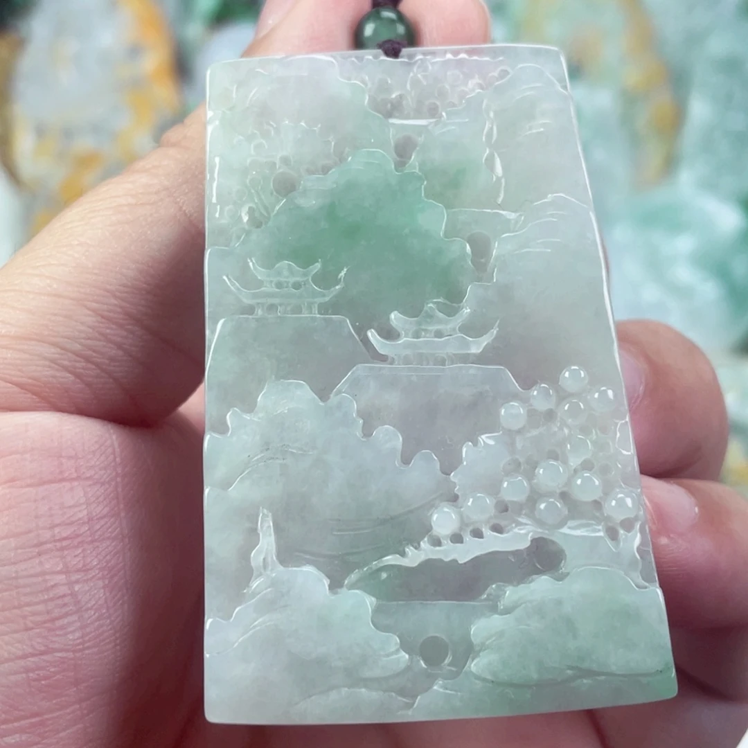 翡翠未镶嵌吊坠(不含链)