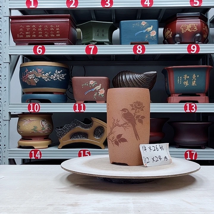 紫砂花盆紫砂花盆